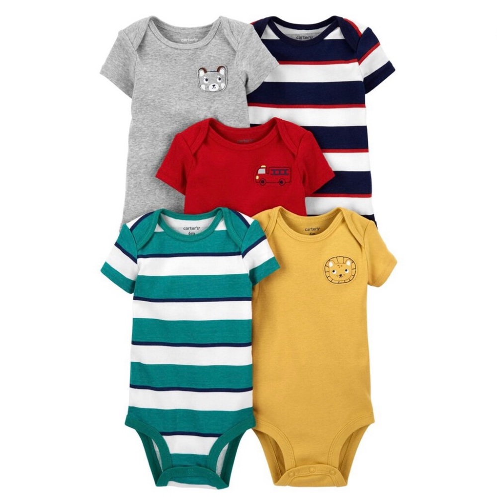 Carter’s - 5-pack short-sleeve bodysuits (9mo)